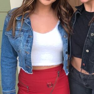 Soft White Fuzzy Tank Top